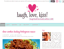 Tablet Screenshot of laughlovekiss.com